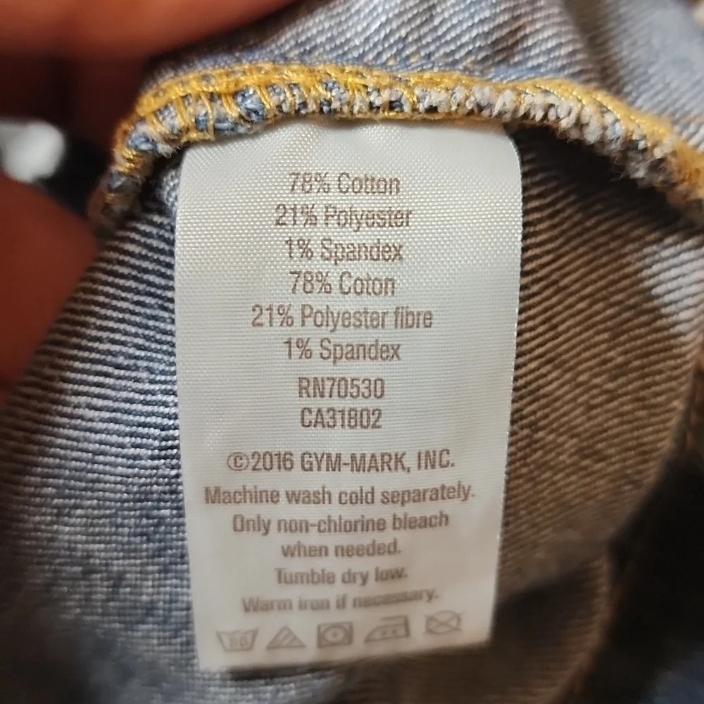 Crazy 8 girls crop jean jacket